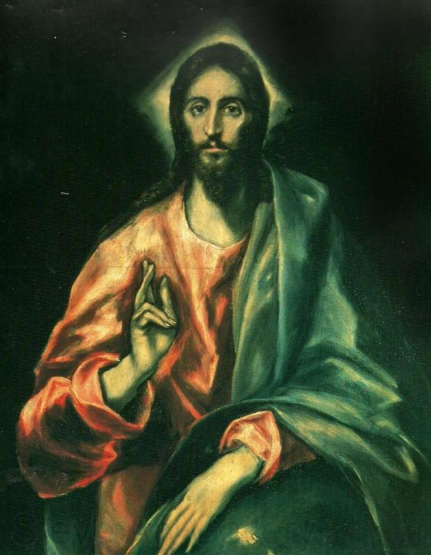 El Greco the saviour Norge oil painting art